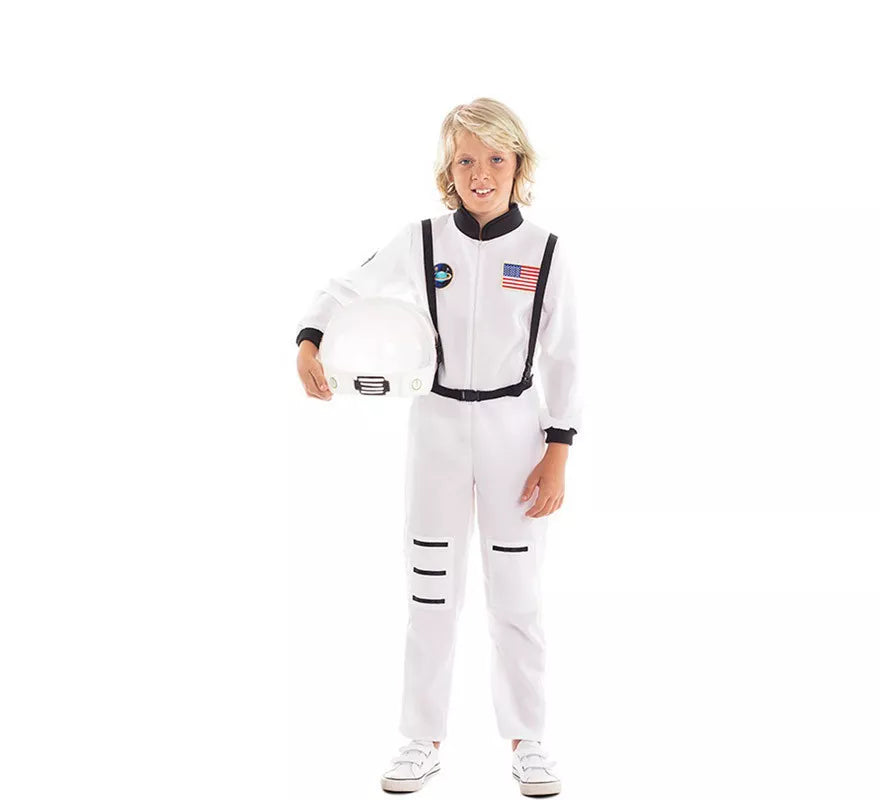 Translation missing: es.Disfraz de Astronauta Blanco para niño