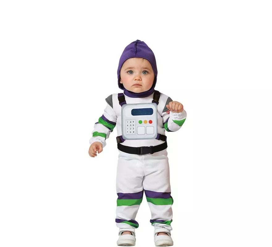 Disfraz de Astronauta famoso blanco con capucha para bebé