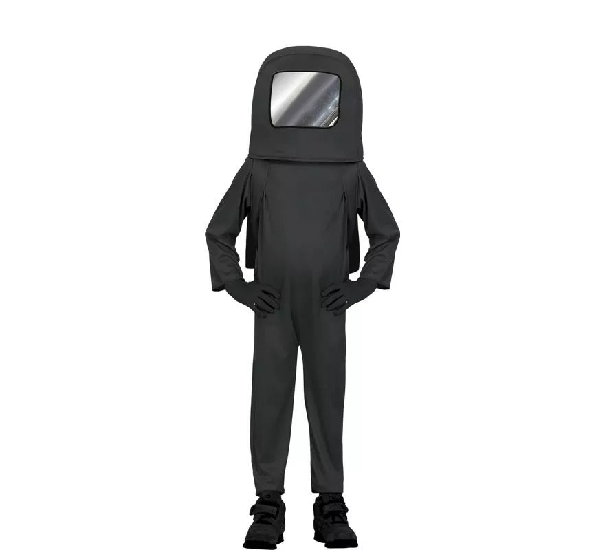 Translation missing: es.Disfraz de Astronauta Impostor Negro para niños
