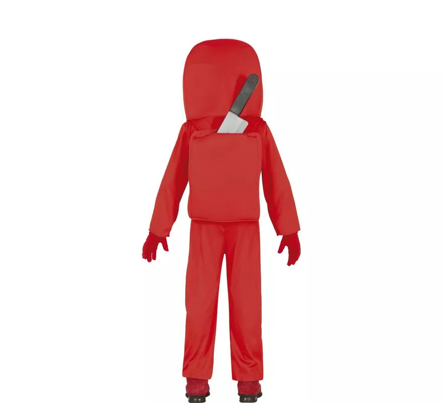 Translation missing: es.Disfraz de Astronauta Impostor Rojo para niños