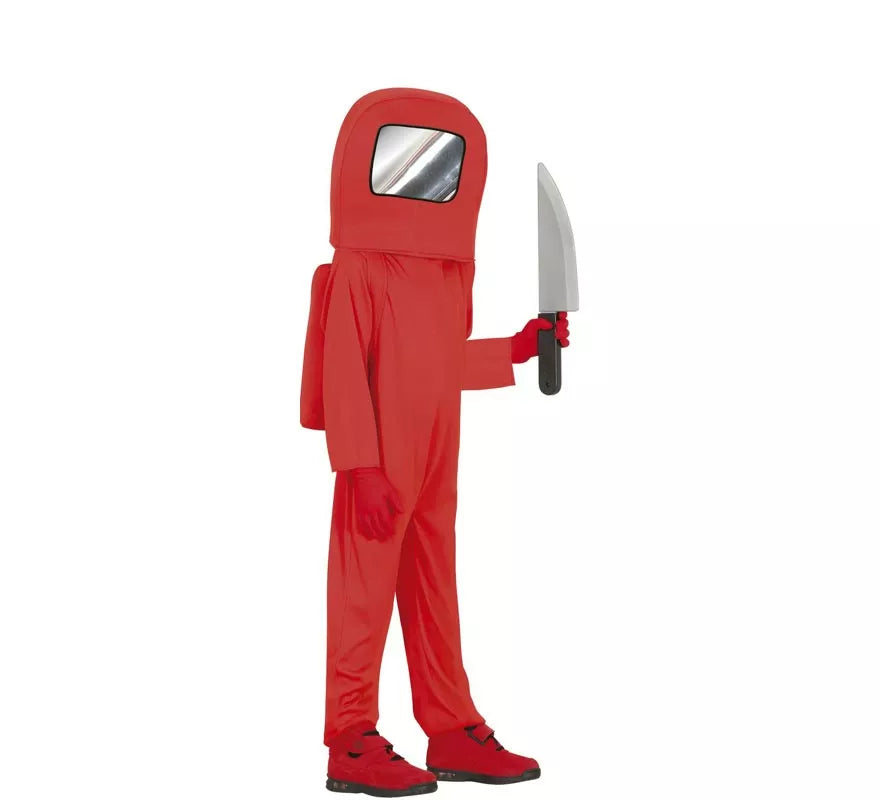 Translation missing: es.Disfraz de Astronauta Impostor Rojo para niños
