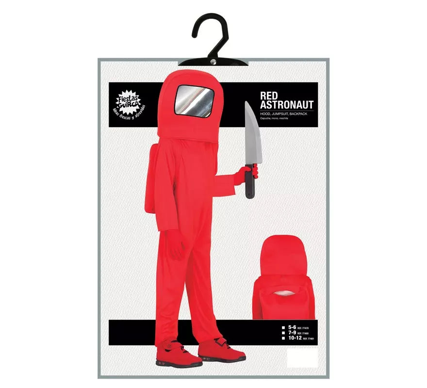 Translation missing: es.Disfraz de Astronauta Impostor Rojo para niños