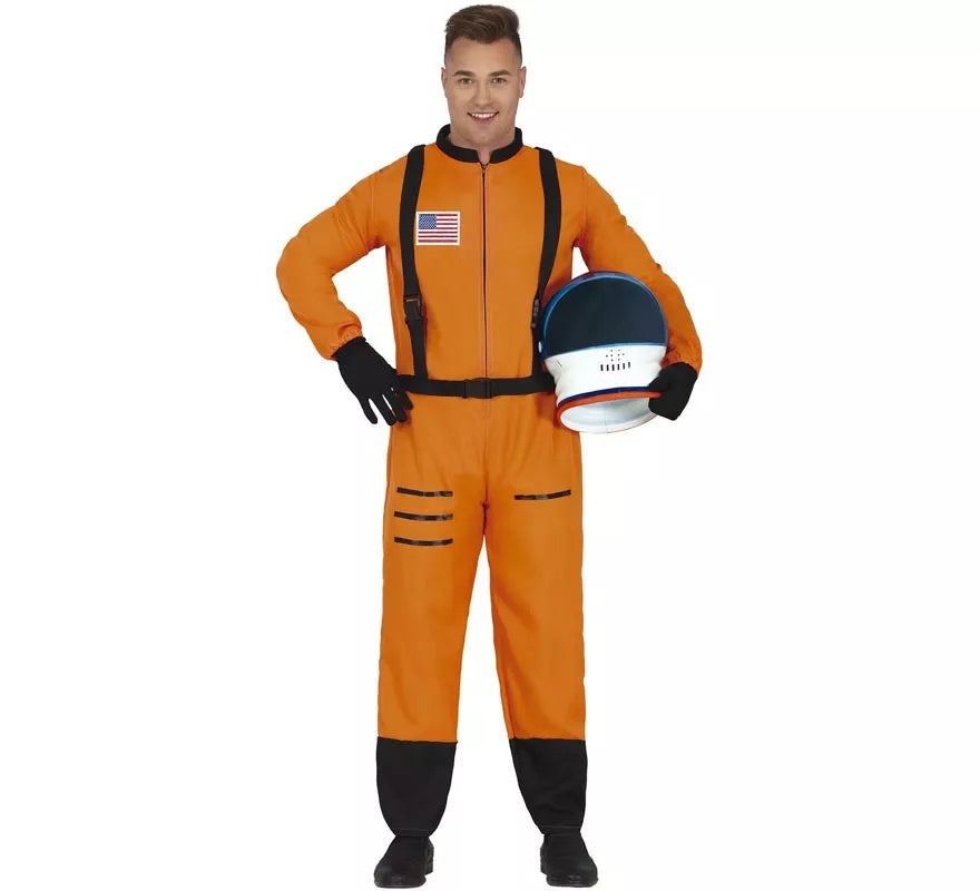 Translation missing: es.Disfraz de Astronauta Naranja para hombre