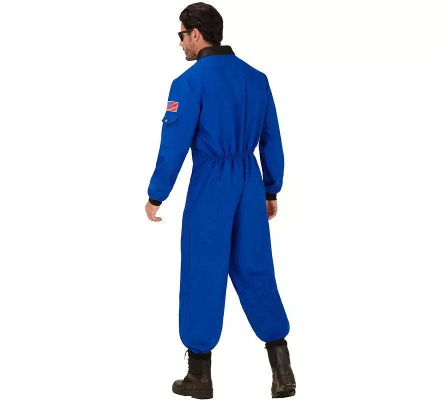 Translation missing: es.Disfraz de Astronauta Space azul para hombre