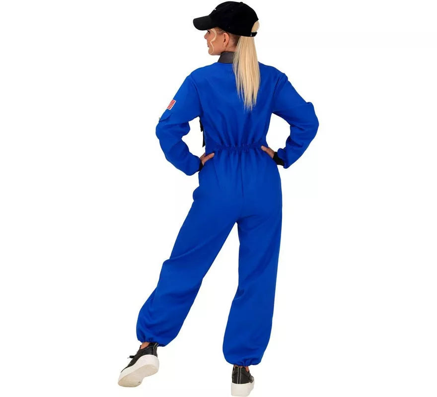 Translation missing: es.Disfraz de Astronauta Space azul para mujer
