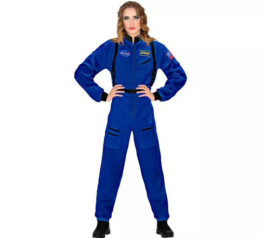 Translation missing: es.Disfraz de Astronauta Space azul para mujer