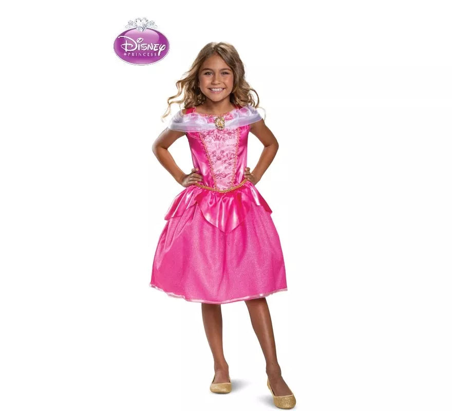 Translation missing: es.Disfraz de Aurora La Bella Durmiente Deluxe para niña