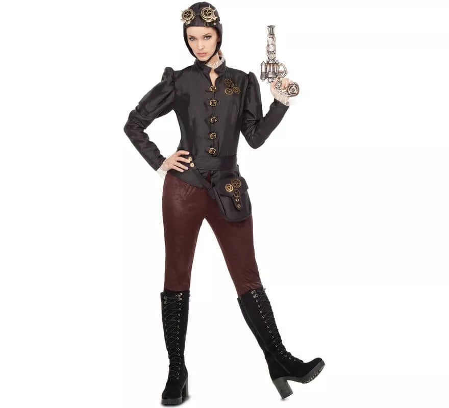 Translation missing: es.Disfraz de Aviadora Steampunk para mujer
