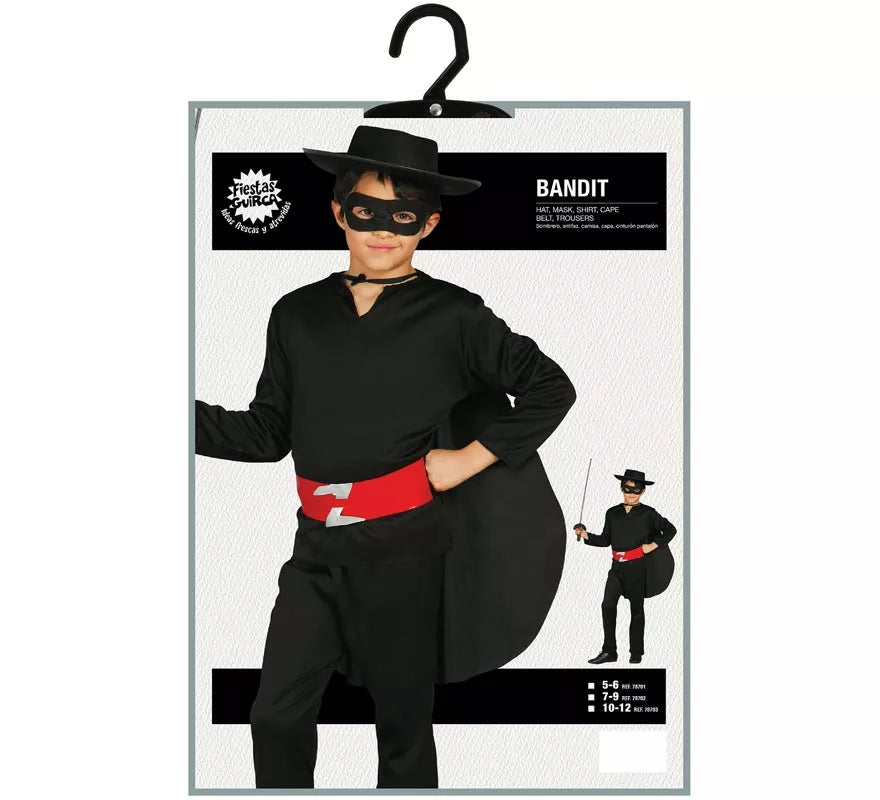 Translation missing: es.Disfraz de Bandido Enmascarado para niño