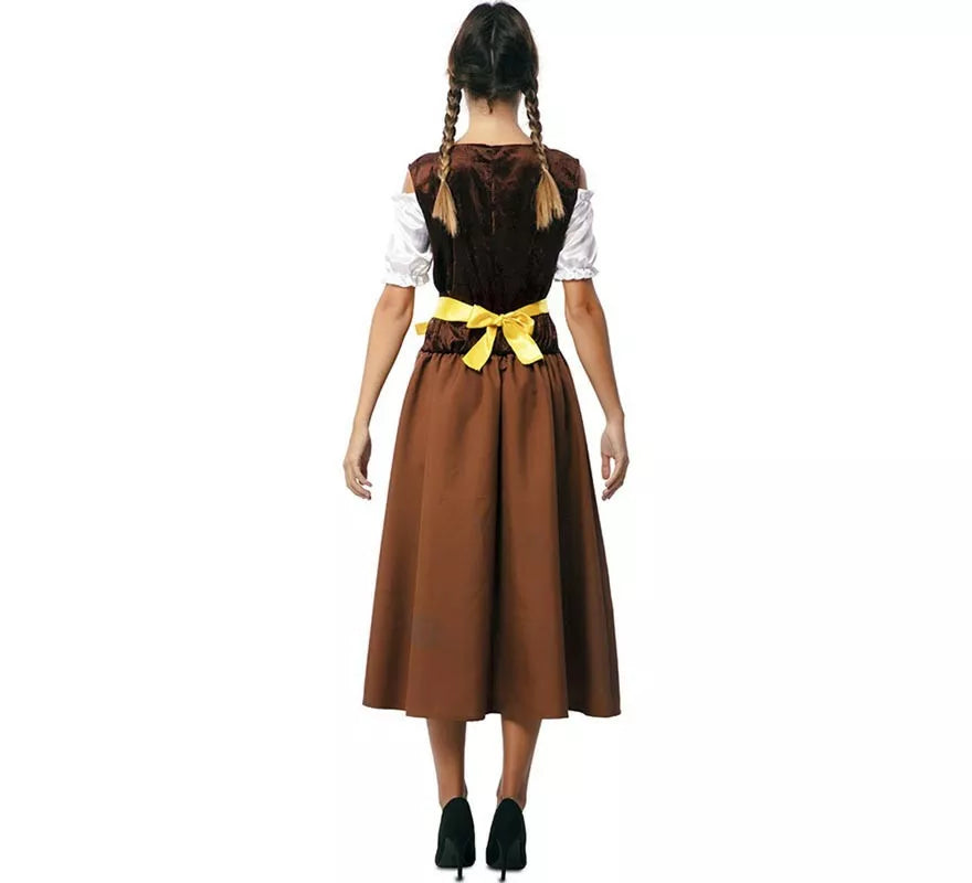 Translation missing: es.Disfraz de Bávara clásica marrón y amarillo para mujer