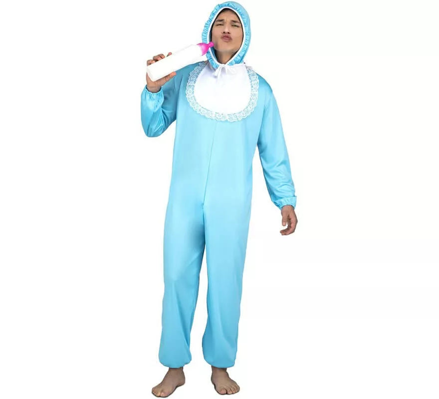 Translation missing: es.Disfraz de Bebé Azul para hombre