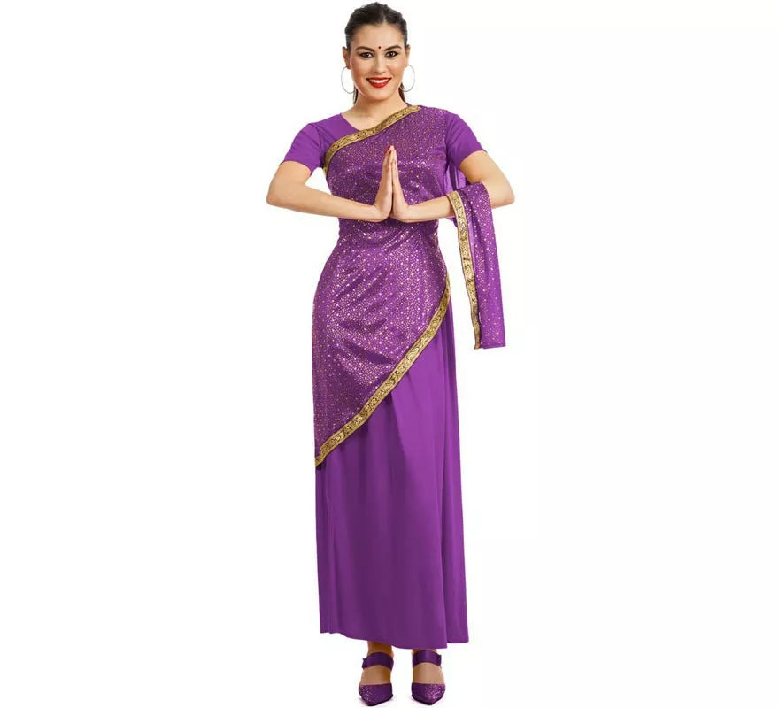 Translation missing: es.Disfraz de Bollywood Morado para Mujer