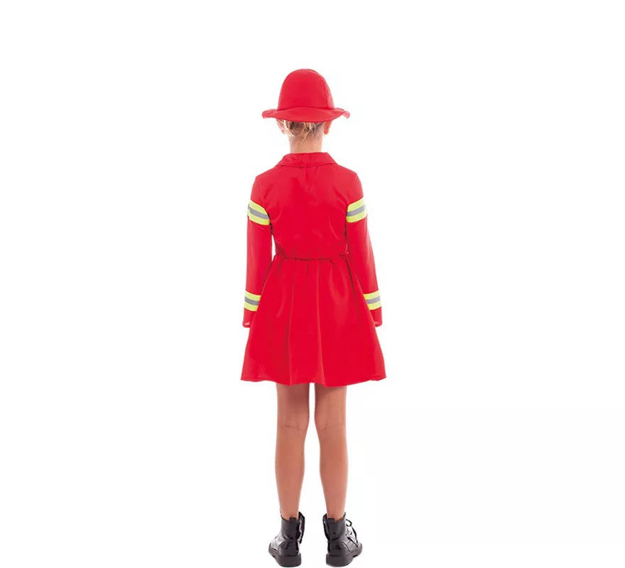 Translation missing: es.Disfraz de Bombera Rojo y Amarillo para niña