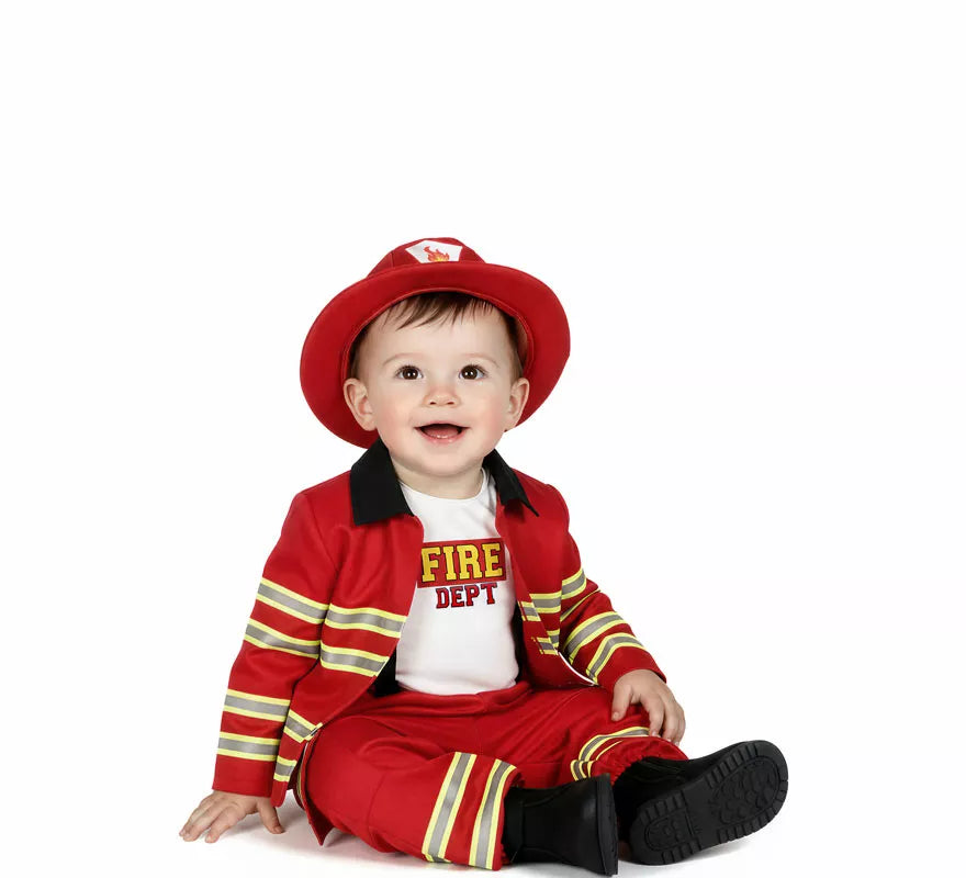 Translation missing: es.Disfraz de Bombero con Sombrero para bebé