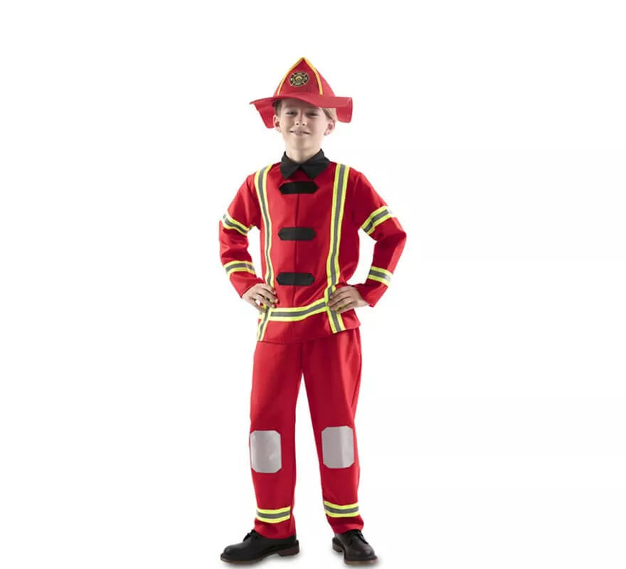 Translation missing: es.Disfraz de Bombero Rojo para niño