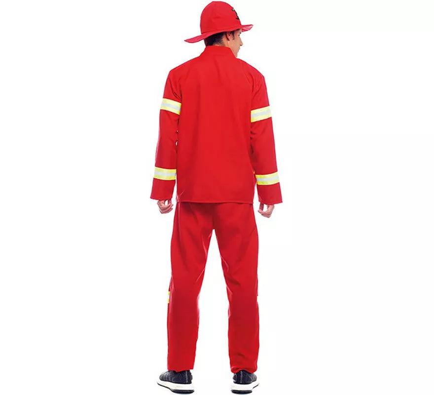 Translation missing: es.Disfraz de Bombero Rojo y Amarillo para hombre