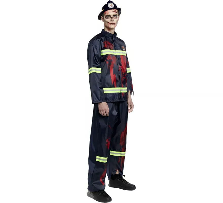 Translation missing: es.Disfraz de Bombero Zombie para hombre