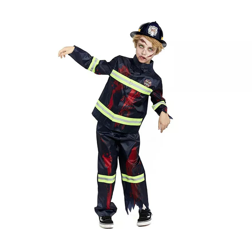 Translation missing: es.Disfraz de Bombero Zombie para niños