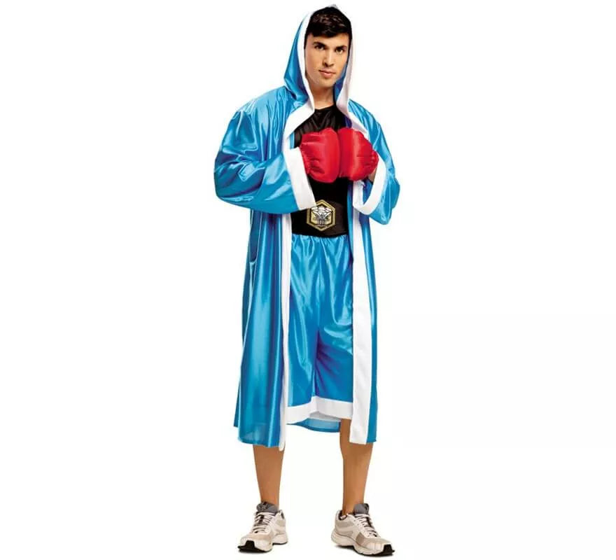 Translation missing: es.Disfraz de Boxeador azul para hombre