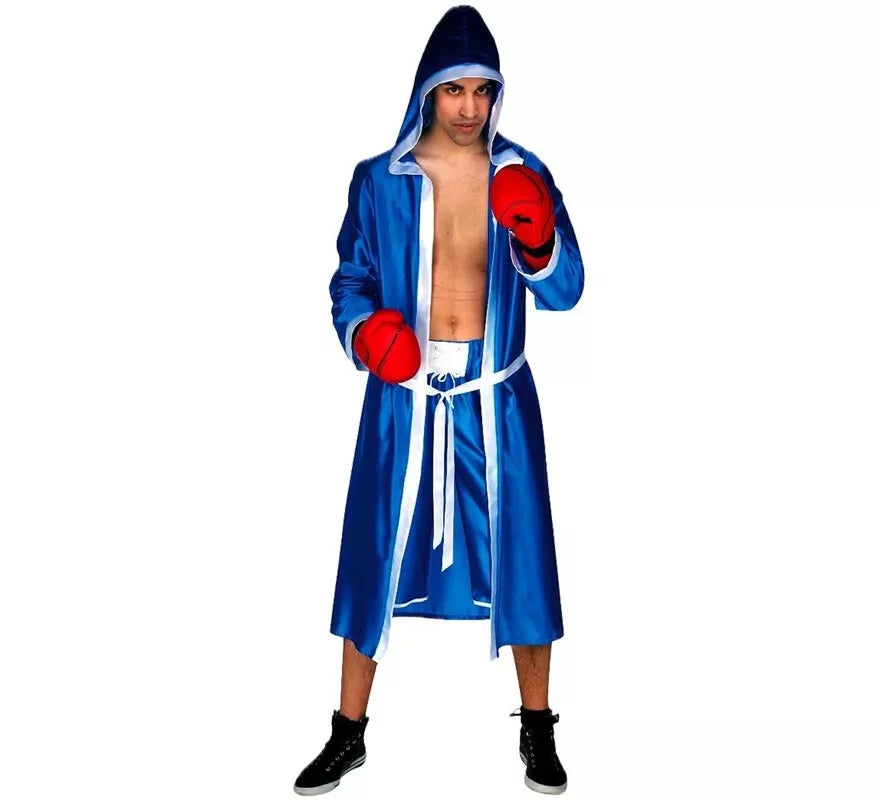 Translation missing: es.Disfraz de Boxeador Azul para hombre