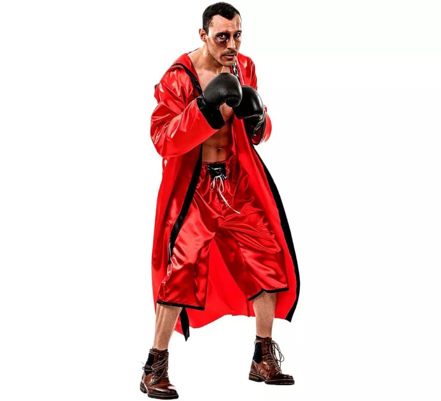 Translation missing: es.Disfraz de Boxeador Rojo para hombre