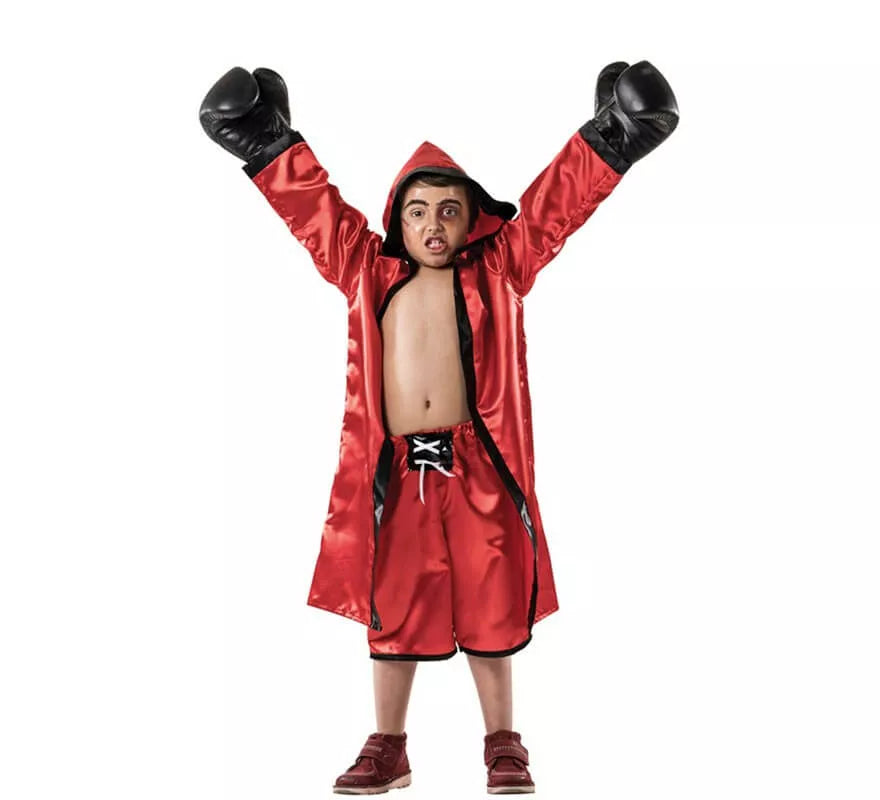 Translation missing: es.Disfraz de Boxeador Rojo para niño