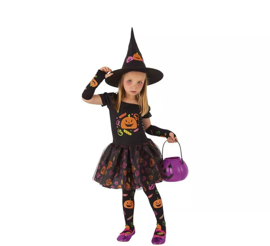 Translation missing: es.Disfraz de Bruja Calabaza para niña y bebé