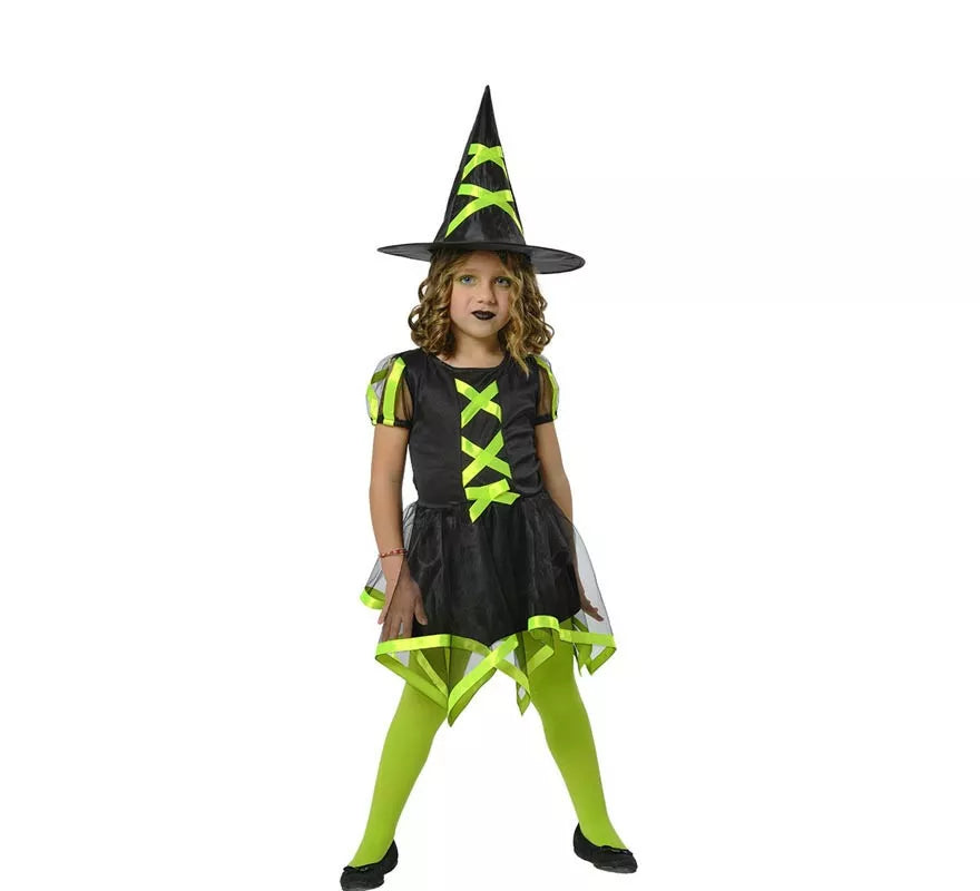 Translation missing: es.Disfraz de Bruja Cuca verde para niña