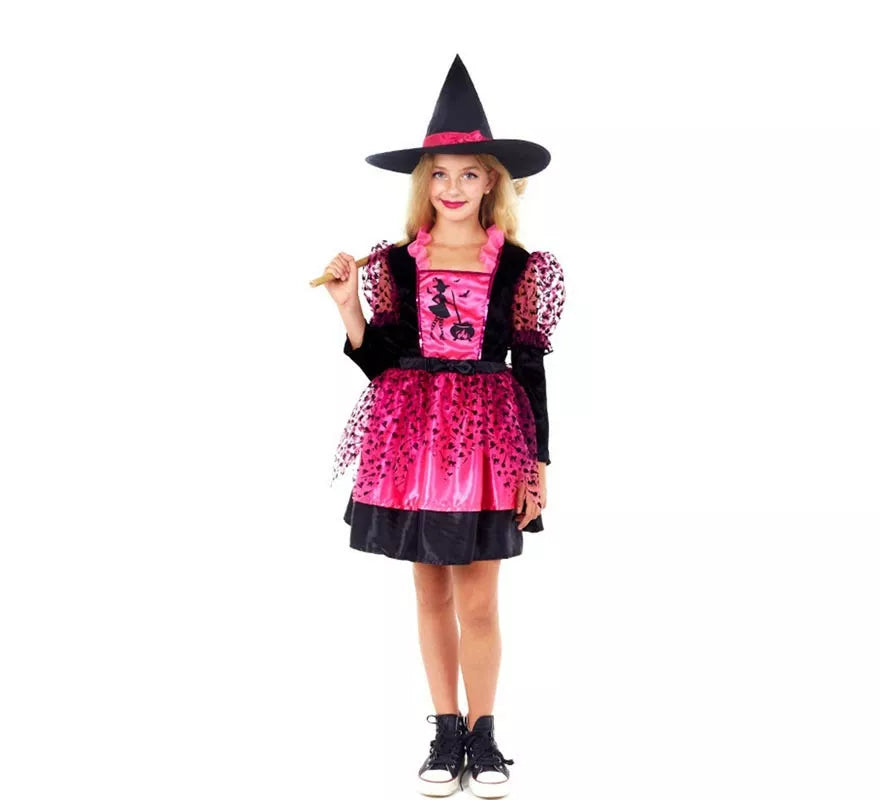 Translation missing: es.Disfraz de Bruja Fucsia para niña