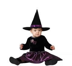 Disfraz de Bruja Morado para bebé y niña