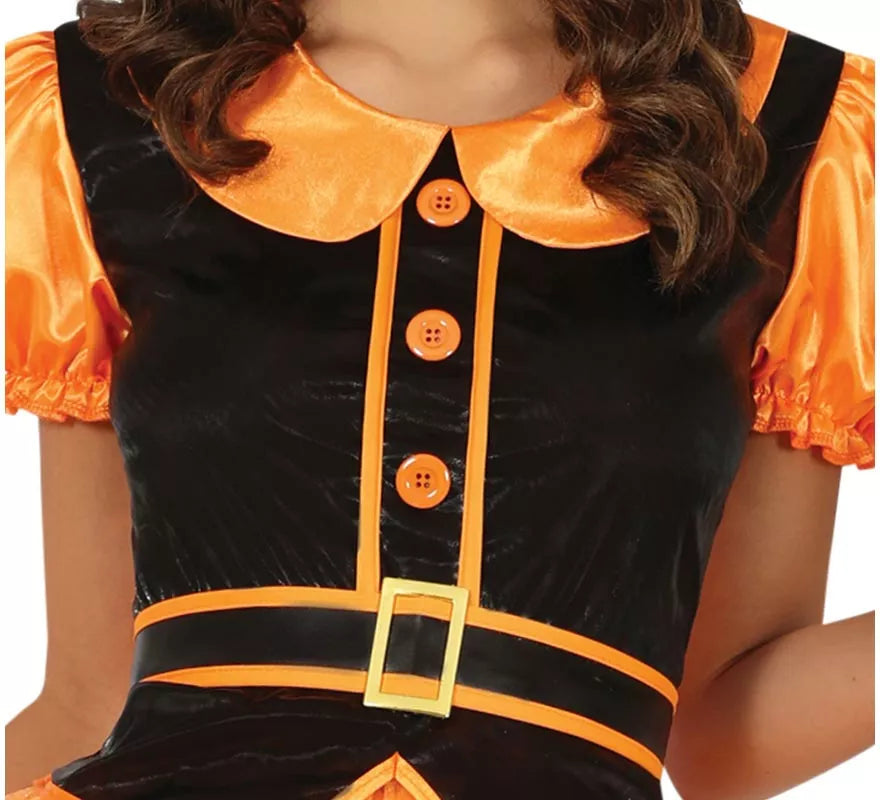Translation missing: es.Disfraz de Bruja naranja para mujer