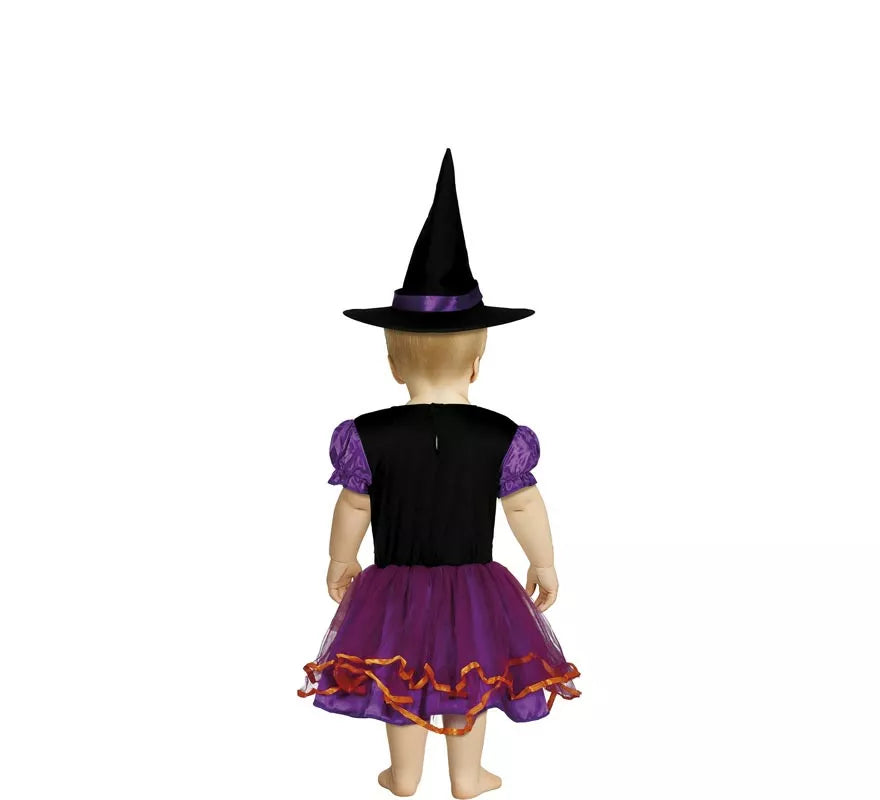 Translation missing: es.Disfraz de Bruja púrpura y naranja para niña y bebé