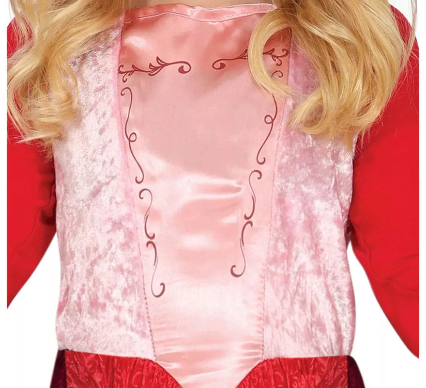 Disfraz de Bruja rojo para niña