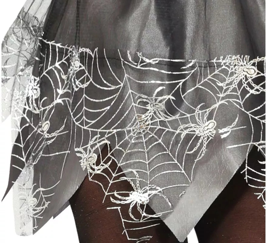 Translation missing: es.Disfraz de Bruja Spiderweb plateada para adolescente