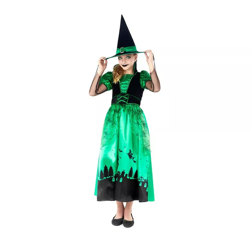 Translation missing: es.Disfraz de Bruja Verde para niña