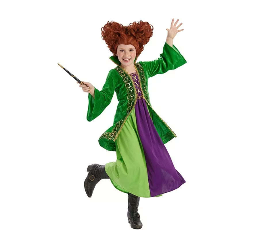 Translation missing: es.Disfraz de Bruja verde para niña