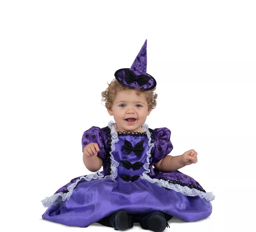 Translation missing: es.Disfraz de Bruja Versalles Morada para niña y bebé