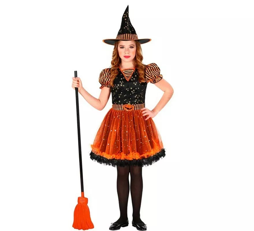 Translation missing: es.Disfraz de Brujita Calabaza para niña