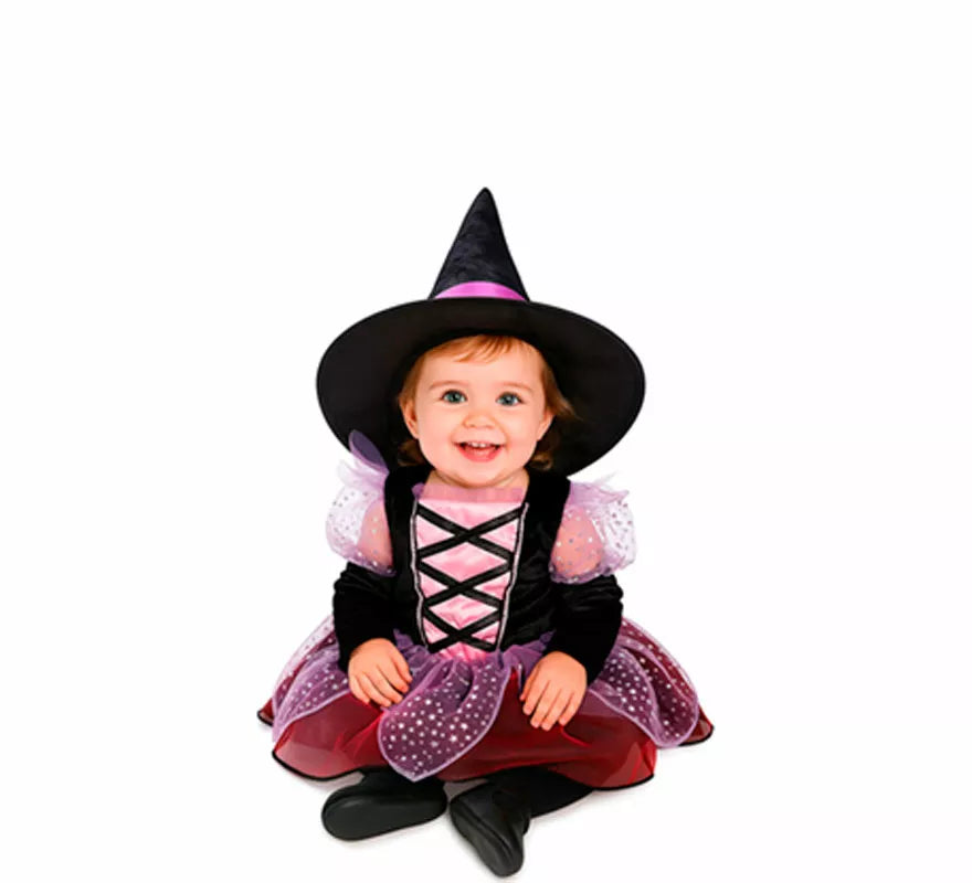 Translation missing: es.Disfraz de Brujita Morada para bebé y niña