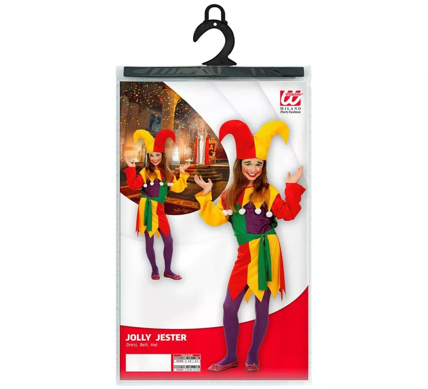 Translation missing: es.Disfraz de Bufón rojo y amarillo para niños y adolescente