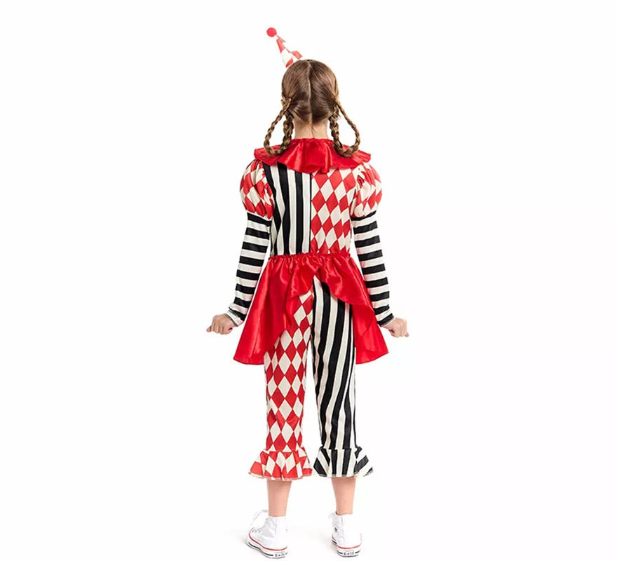 Translation missing: es.Disfraz de Bufona Macabra para niña