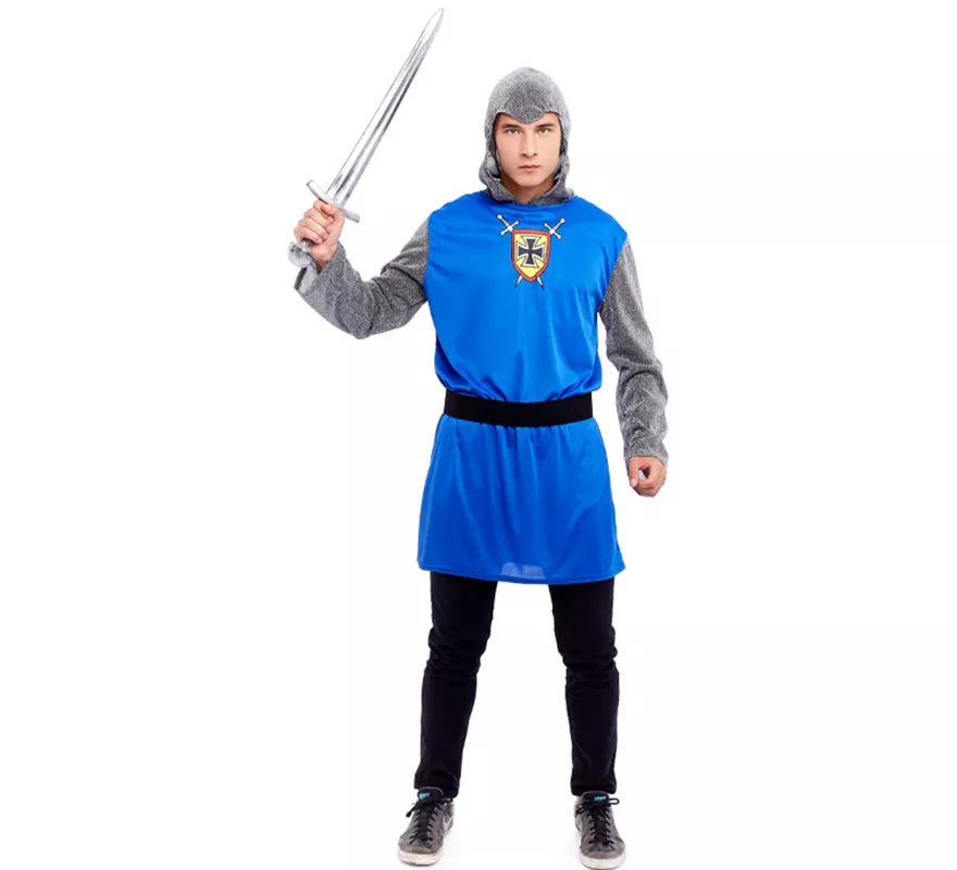 Translation missing: es.Disfraz de Caballero Azul Medieval para hombre