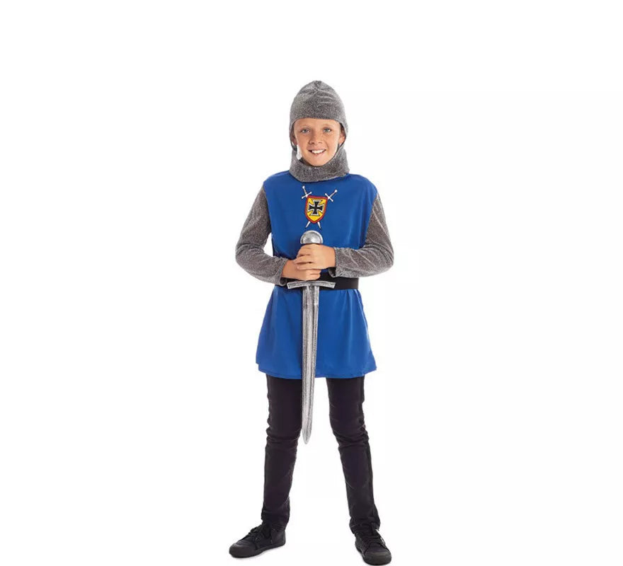 Translation missing: es.Disfraz de Caballero Medieval azul para niño