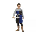Disfraz de Caballero Medieval Azul y Negro para niño