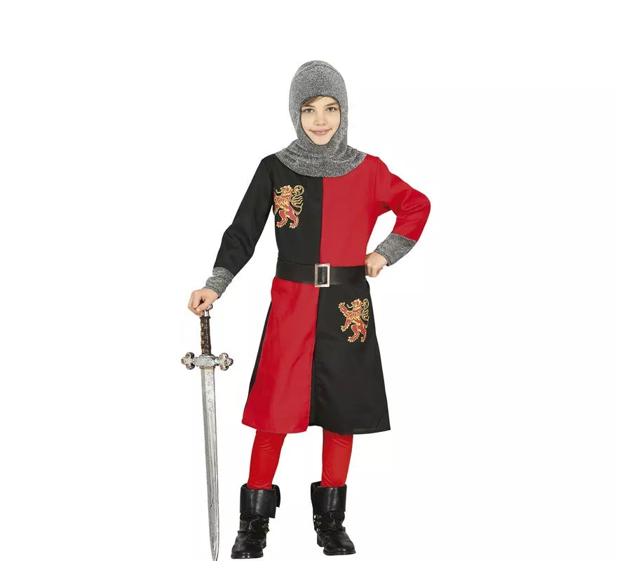 Translation missing: es.Disfraz de Caballero Medieval Oscuro para niño