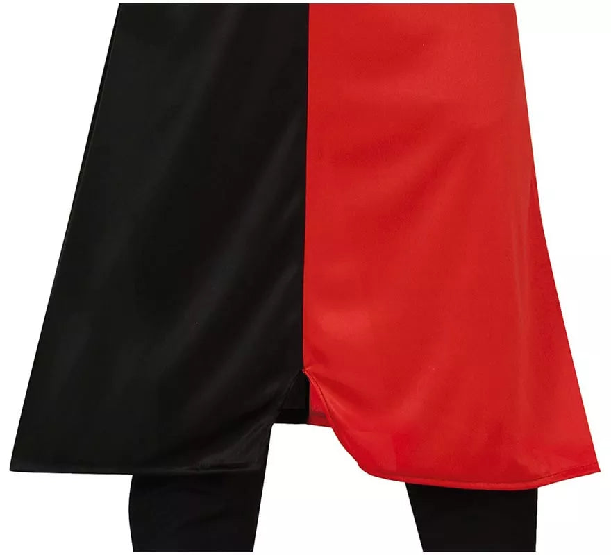 Translation missing: es.Disfraz de Caballero Medieval rojo y negro para hombre