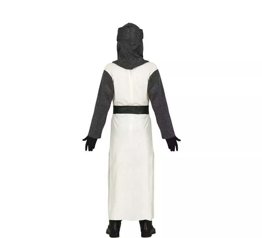 Translation missing: es.Disfraz de Caballero Templario Blanco para niño