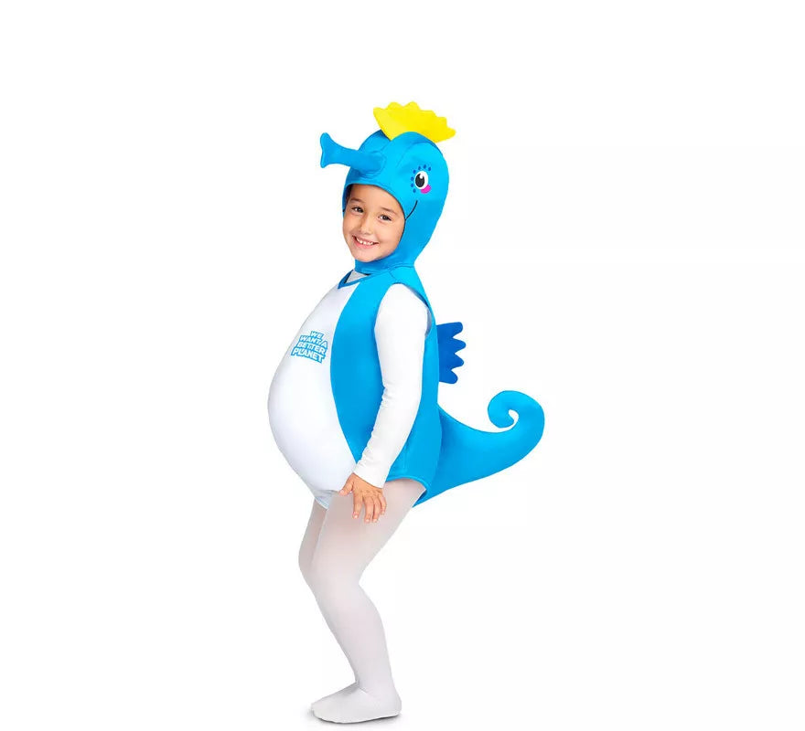 Translation missing: es.Disfraz de Caballito de Mar Azul para bebé y niños