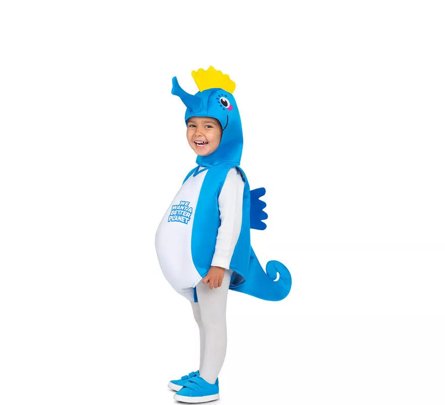 Translation missing: es.Disfraz de Caballito de Mar Azul para bebé y niños