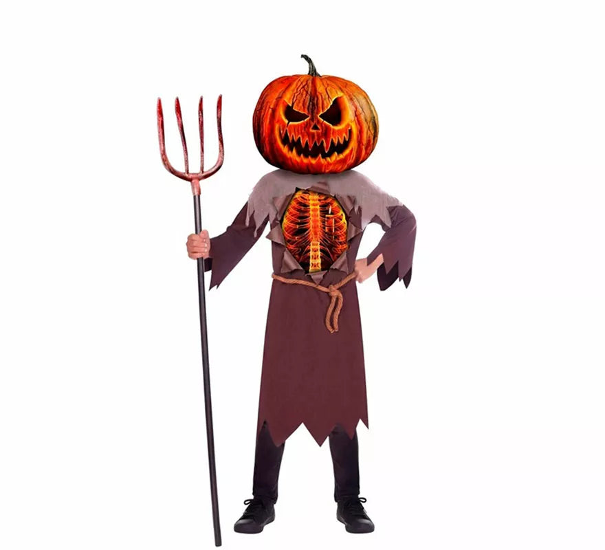 Disfraz de Calabaza Aterradora para niños